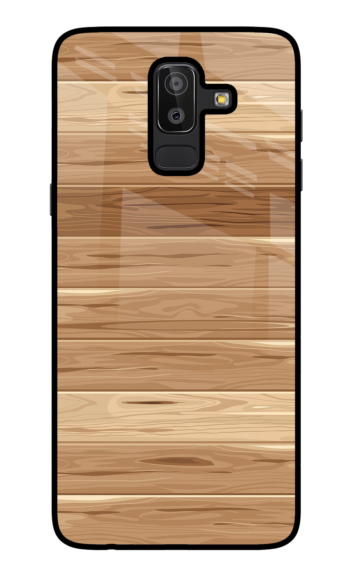 Wooden Vector Samsung J8 Glass Case