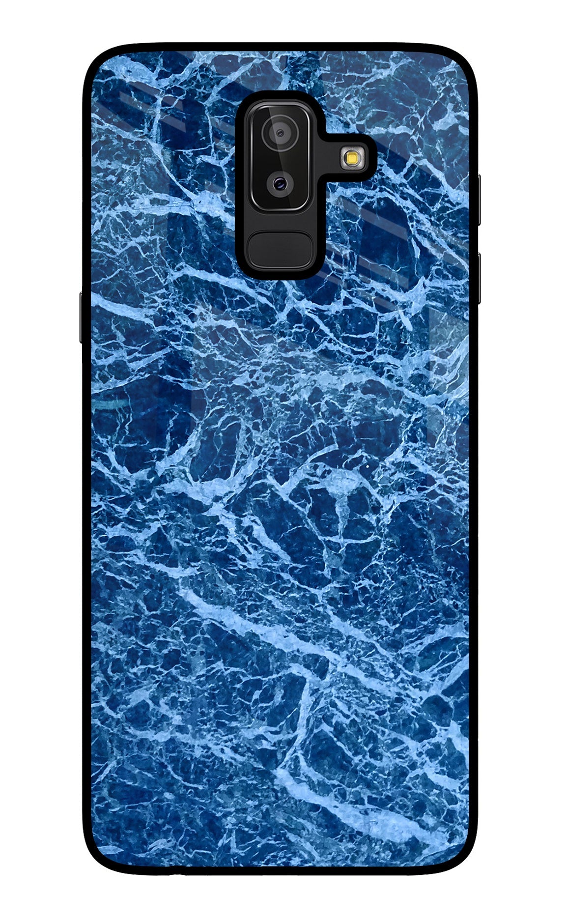 Blue Marble Samsung J8 Glass Case