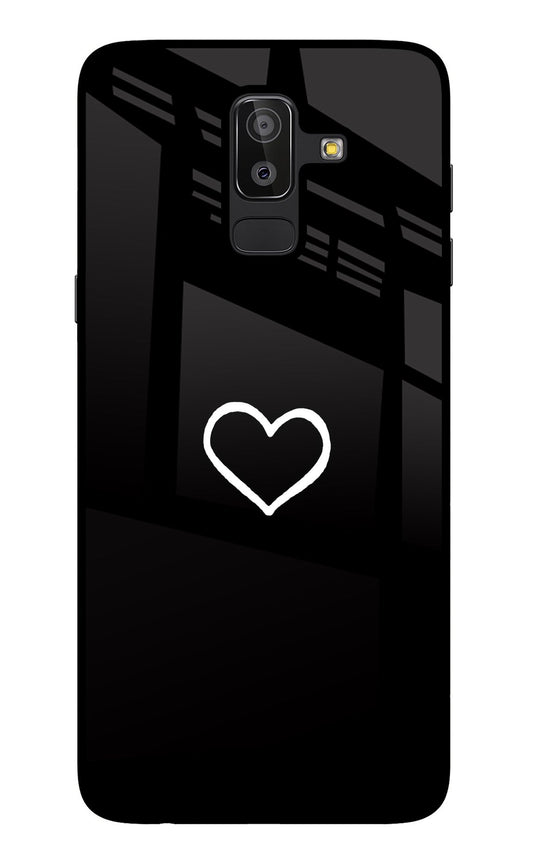 Heart Samsung J8 Glass Case