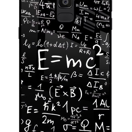 Physics Formula Samsung J8 Glass Case Back Cover by Casekaro
