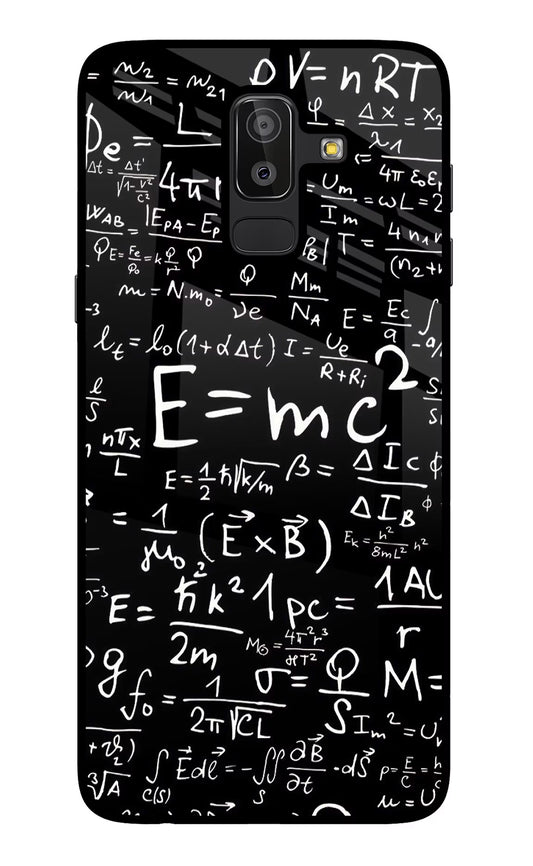 Physics Formula Samsung J8 Glass Case