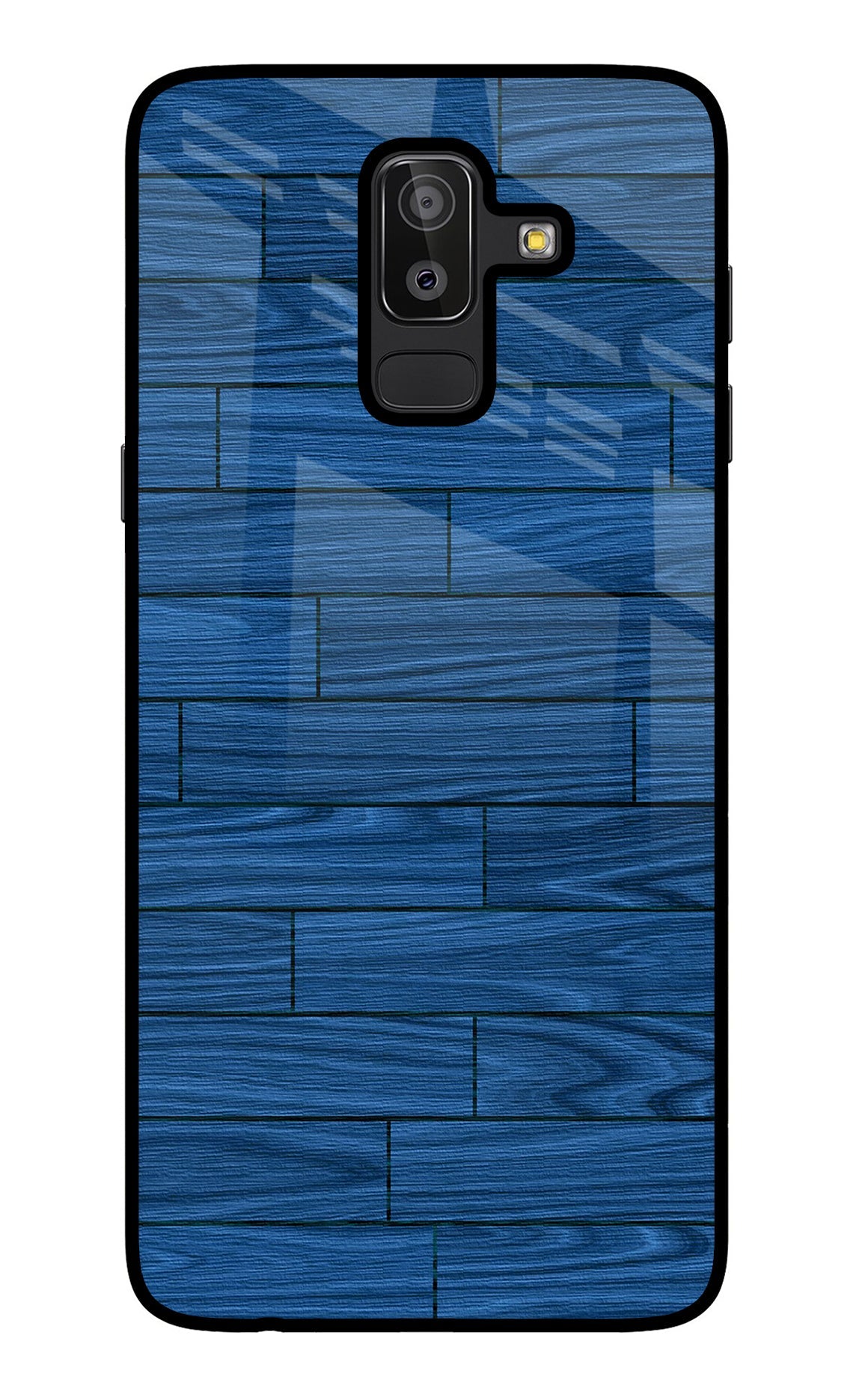Wooden Texture Samsung J8 Glass Case