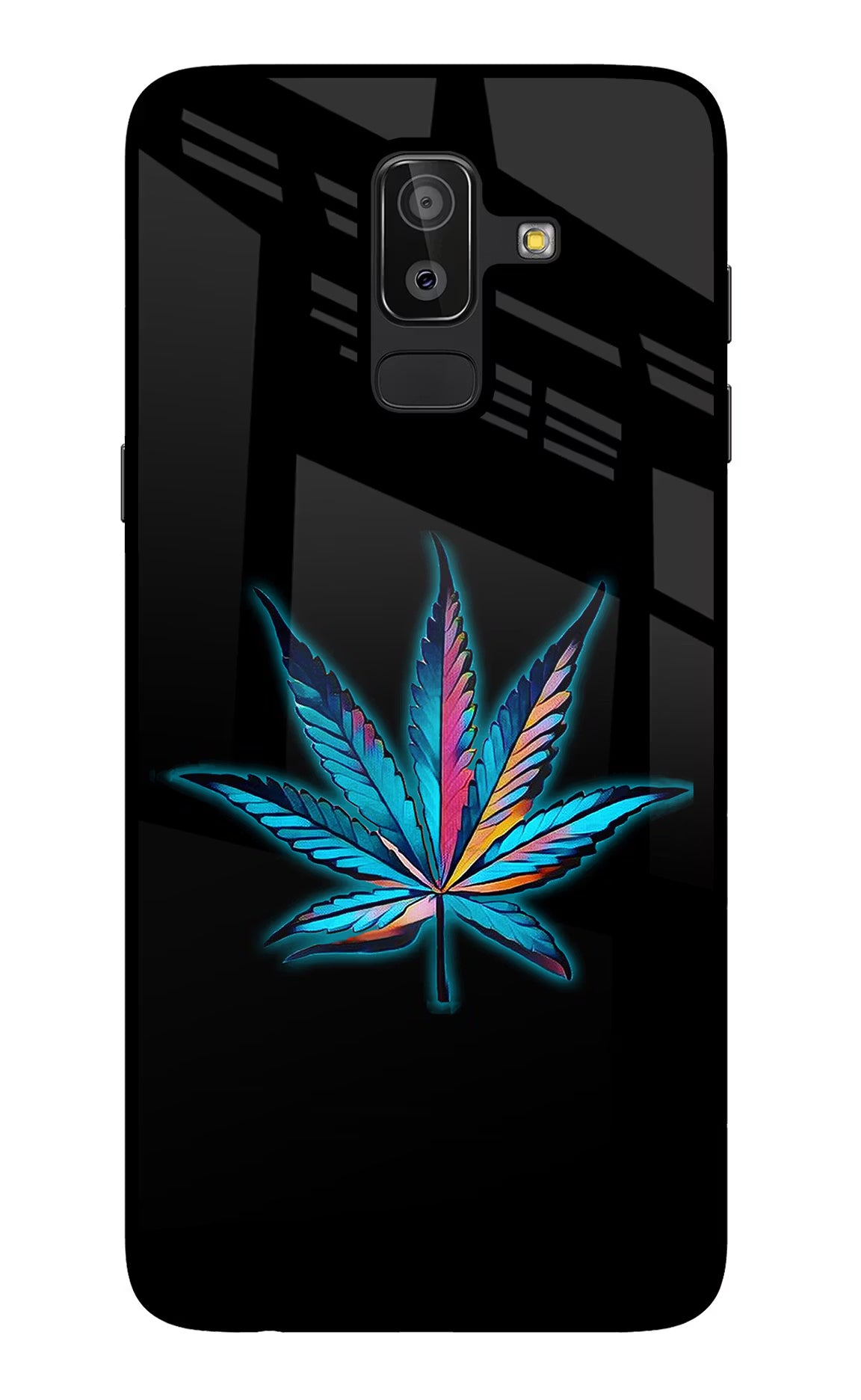 Weed Samsung J8 Glass Case