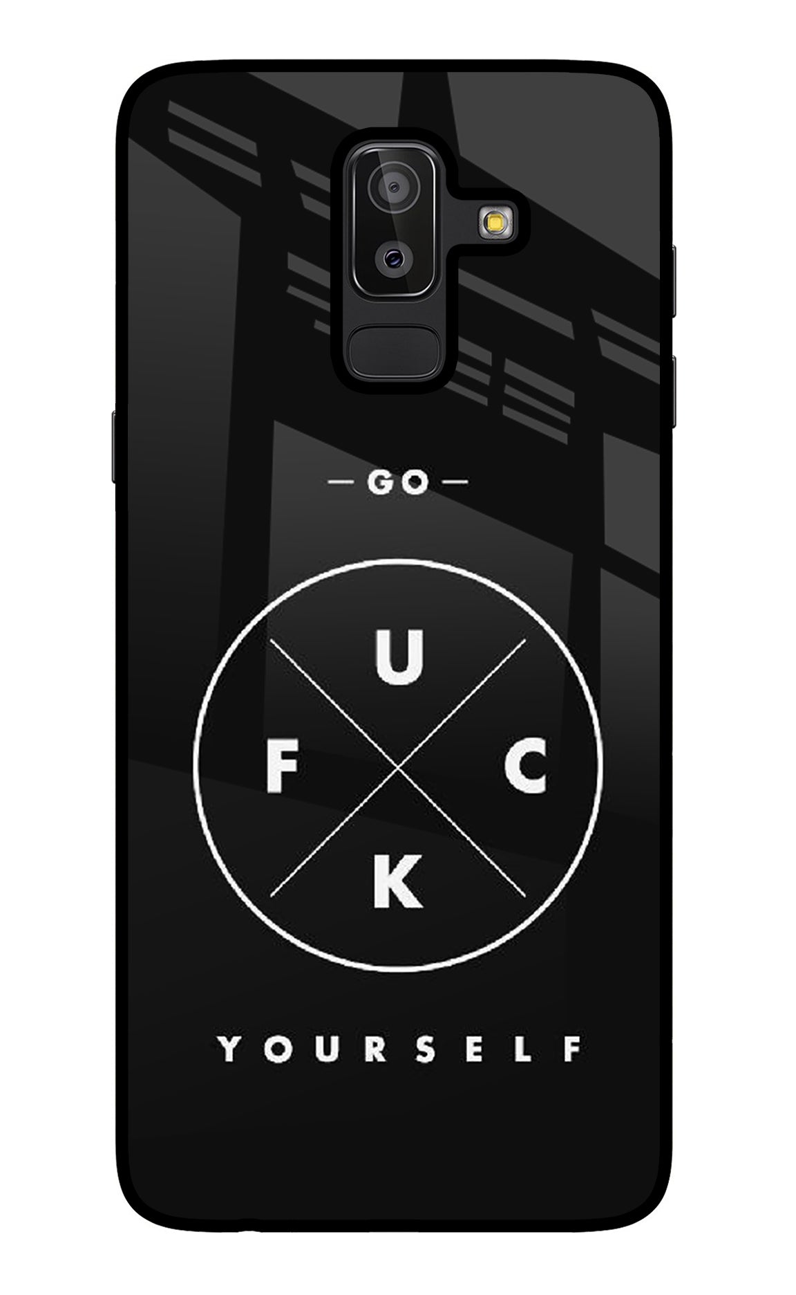 Go Fuck Yourself Samsung J8 Glass Case