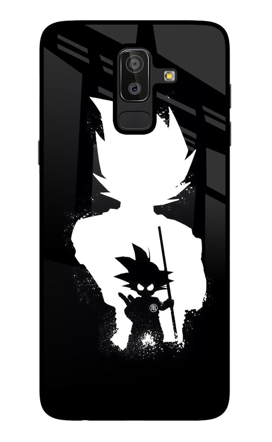 Goku Shadow Samsung J8 Glass Case