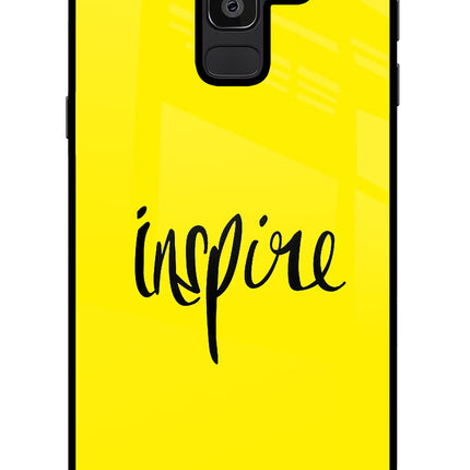 Inspire Samsung J8 Glass Case Back Cover by Casekaro