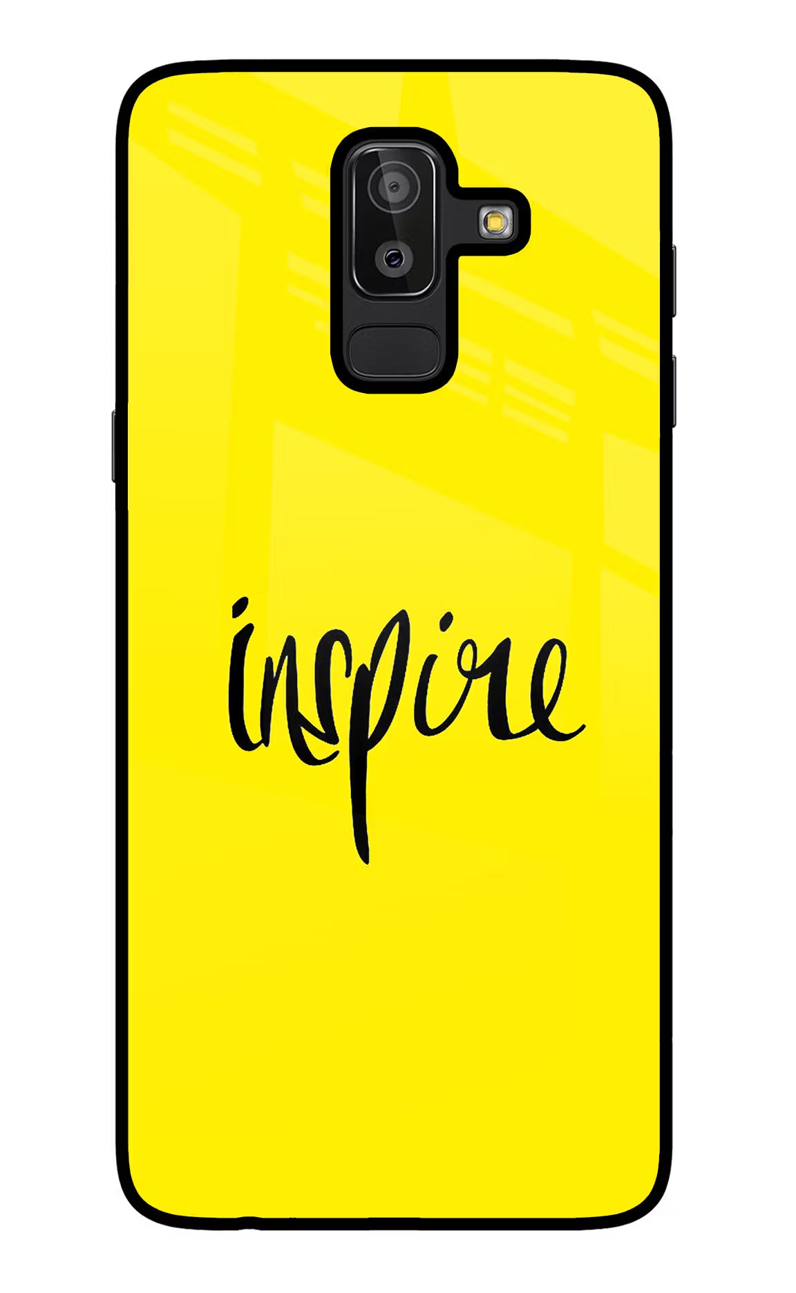 Inspire Samsung J8 Glass Case Back Cover by Casekaro