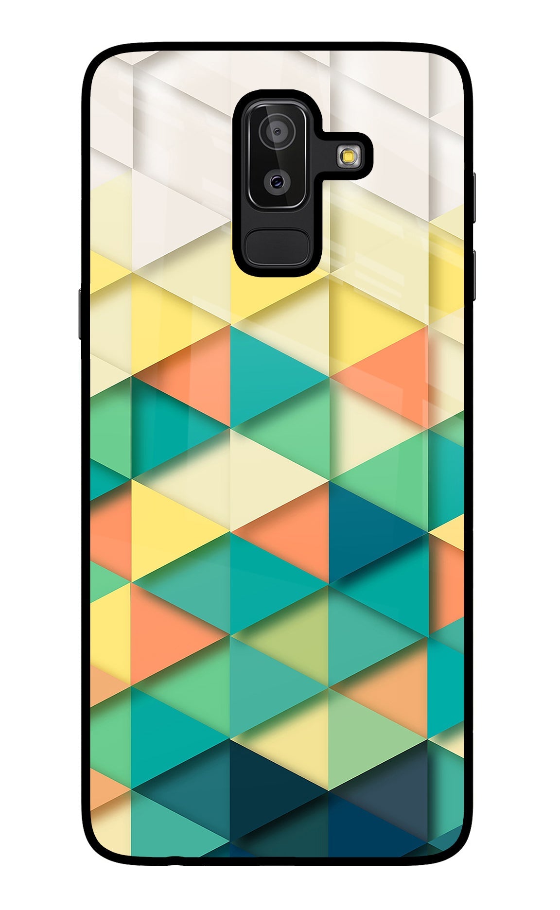 Abstract Samsung J8 Glass Case
