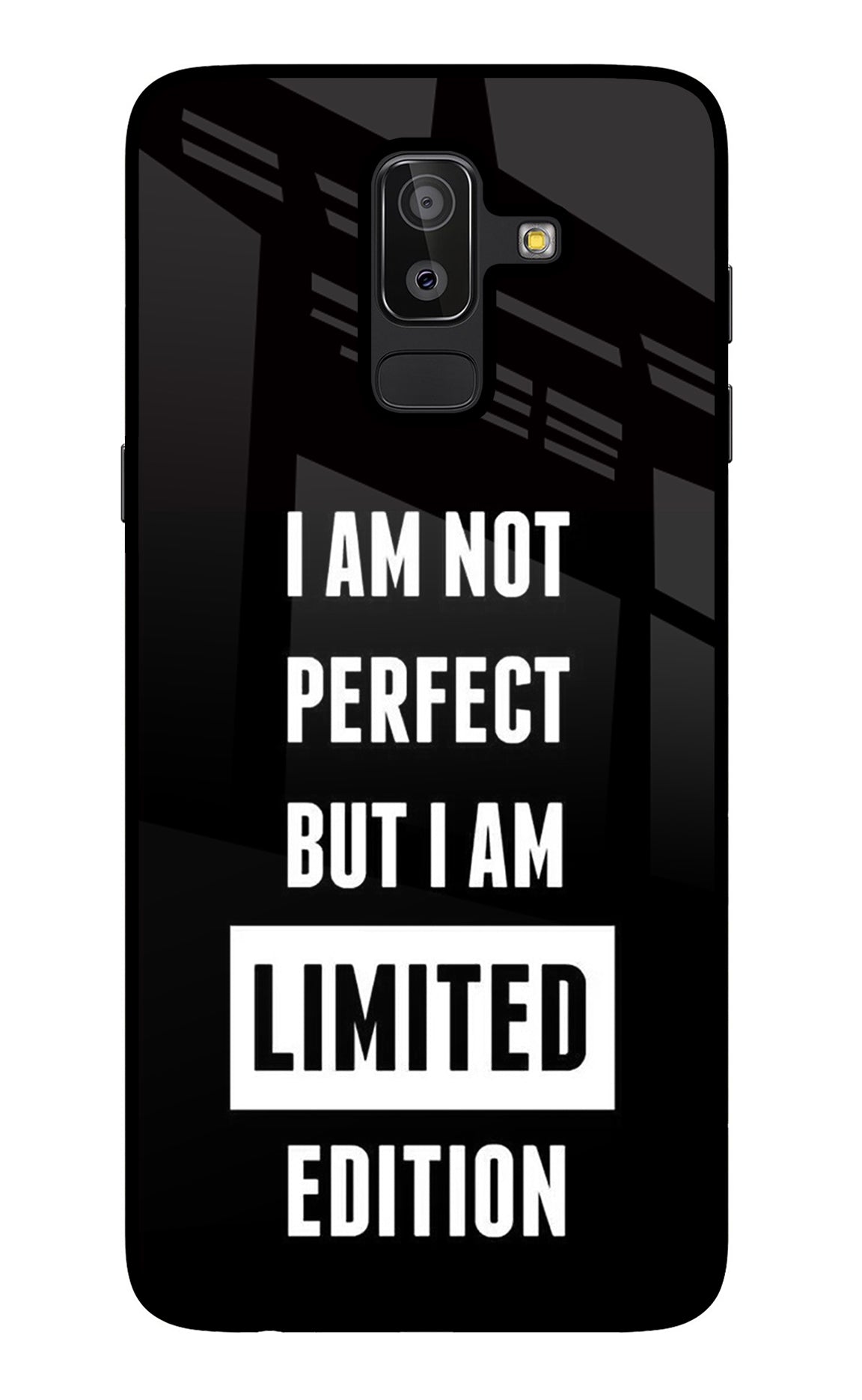 I Am Not Perfect But I Am Limited Edition Samsung J8 Back Cover