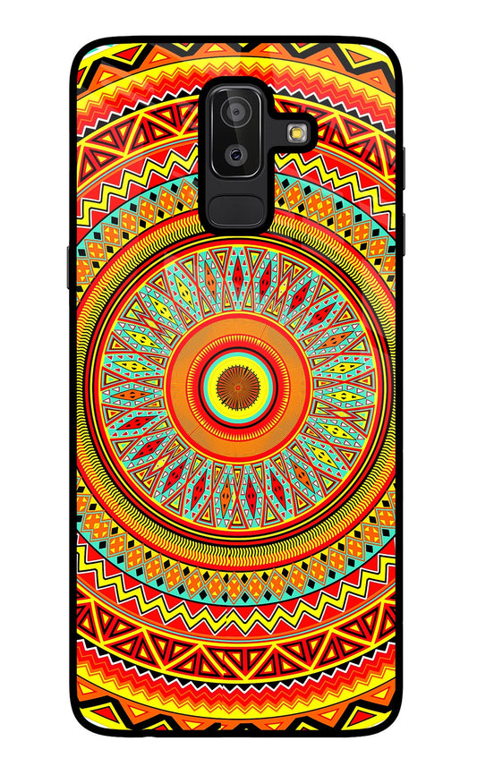 Mandala Pattern Samsung J8 Glass Case