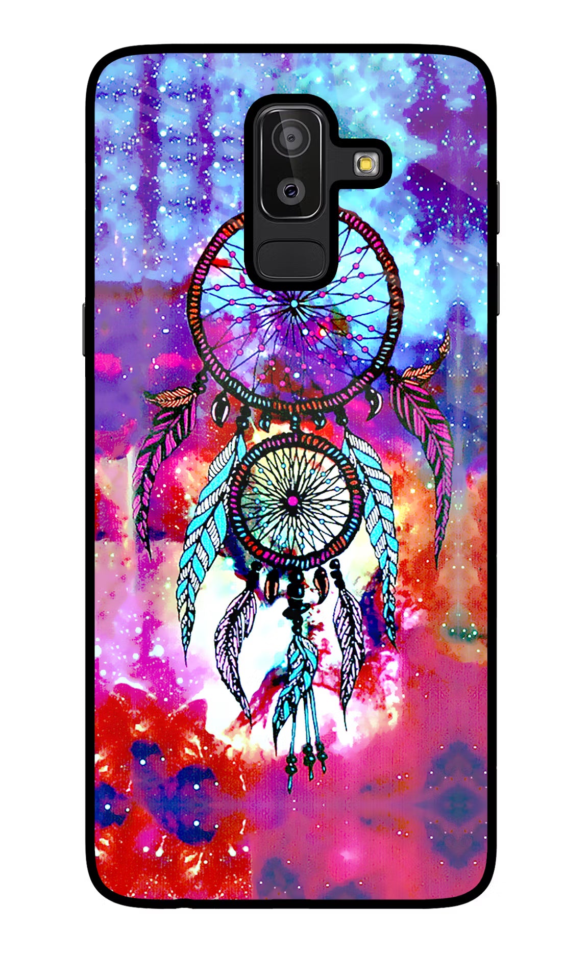 Dream Catcher Abstract Samsung J8 Glass Case Back Cover by Casekaro