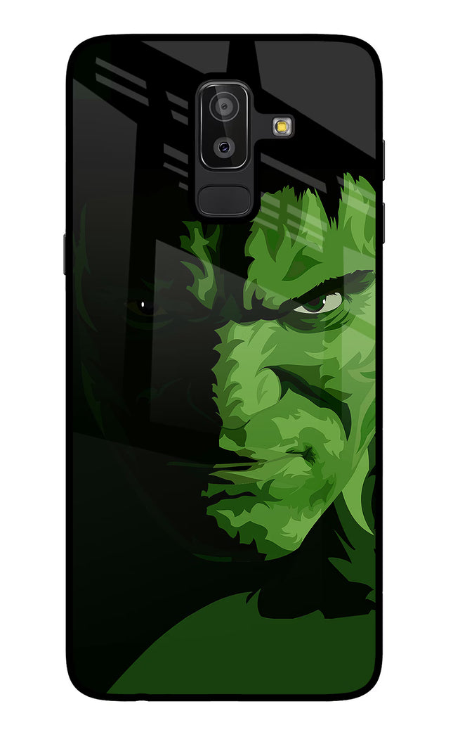 HULK Samsung J8 Glass Case Back Cover by Casekaro