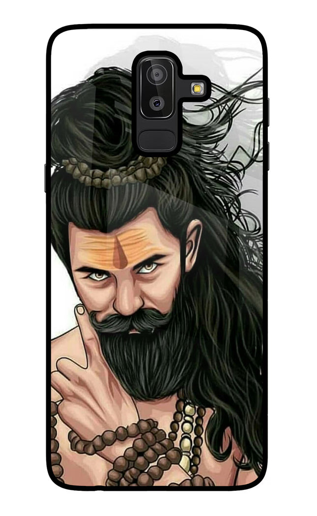 Mahadev Samsung J8 Glass Case Back Cover by Casekaro