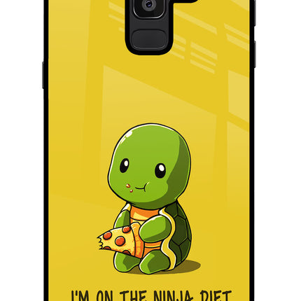 I'm on Ninja Diet Samsung J8 Glass Case Back Cover by Casekaro