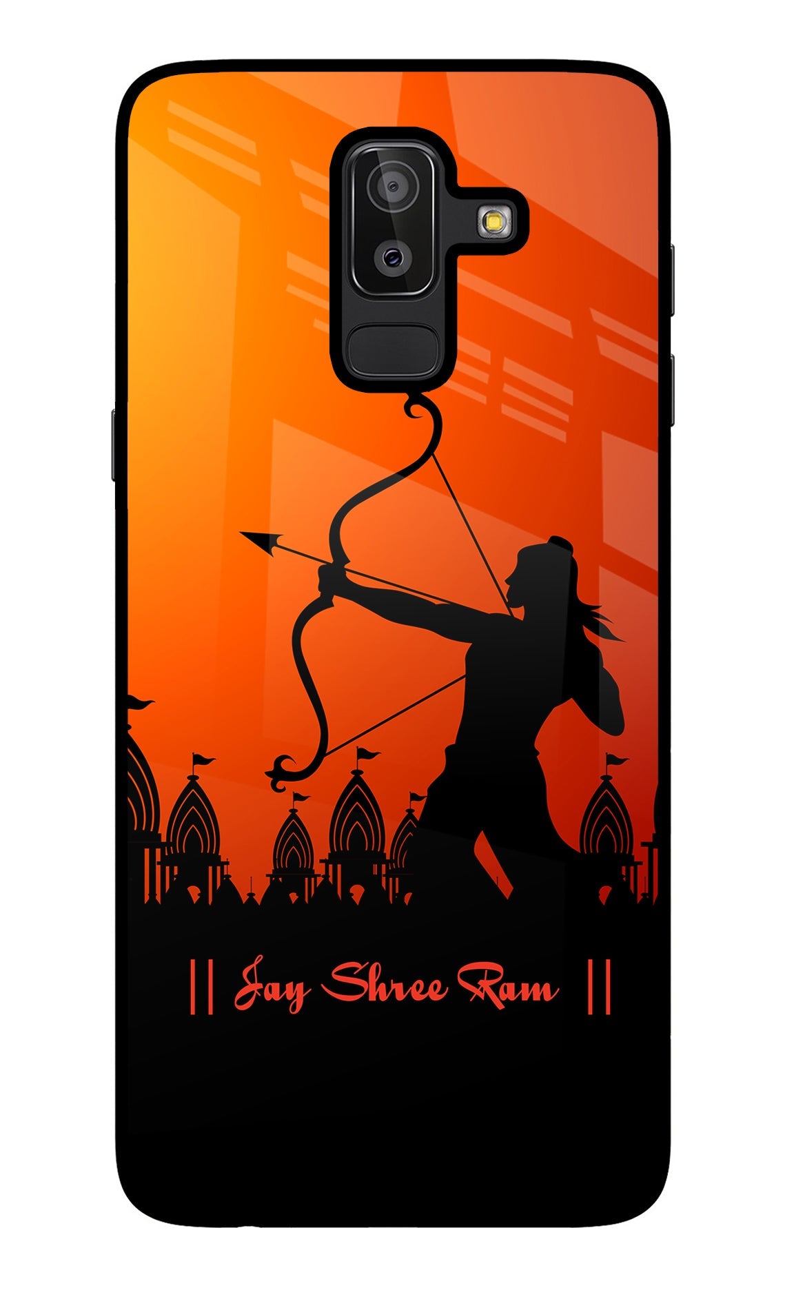 Lord Ram - 4 Samsung J8 Glass Case