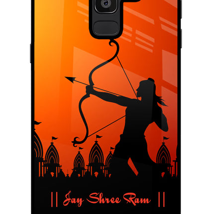 Lord Ram - 4 Samsung J8 Glass Case Back Cover by Casekaro