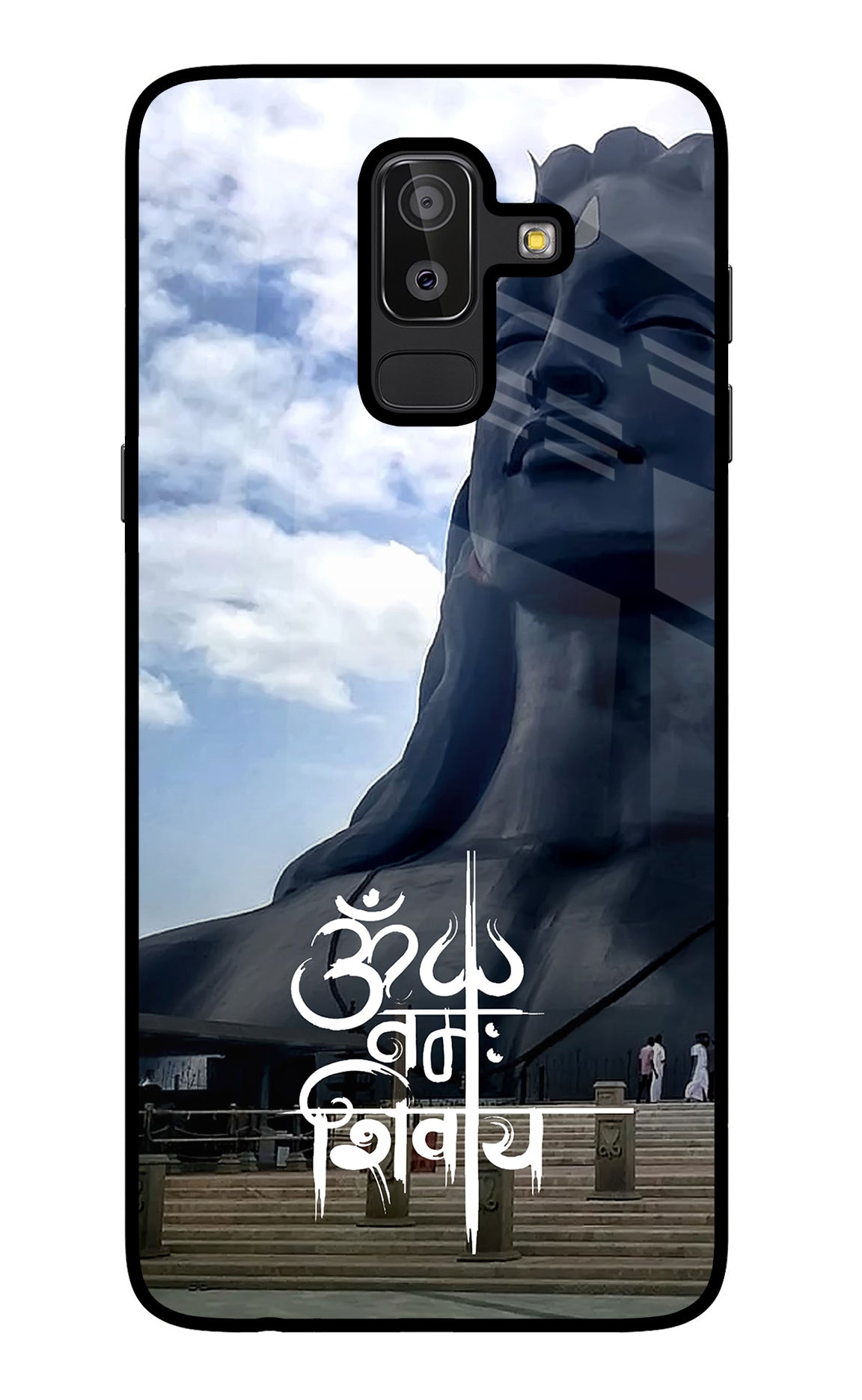 Om Namah Shivay Samsung J8 Glass Case