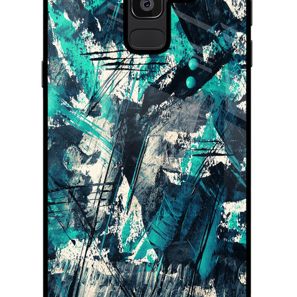 Artwork Samsung J8 Glass Case Back Cover by Casekaro