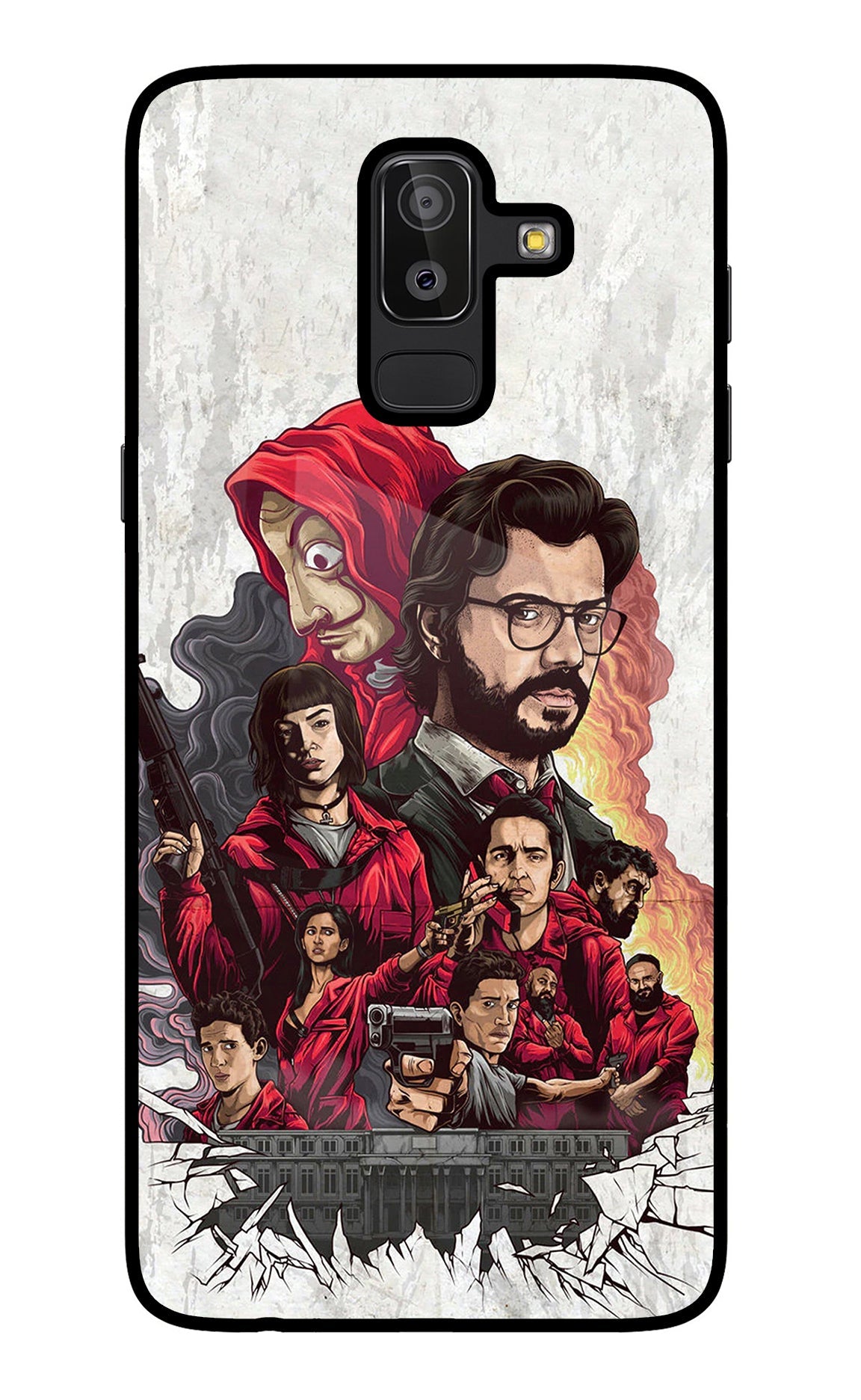 Money Heist Artwork Samsung J8 Back Cover