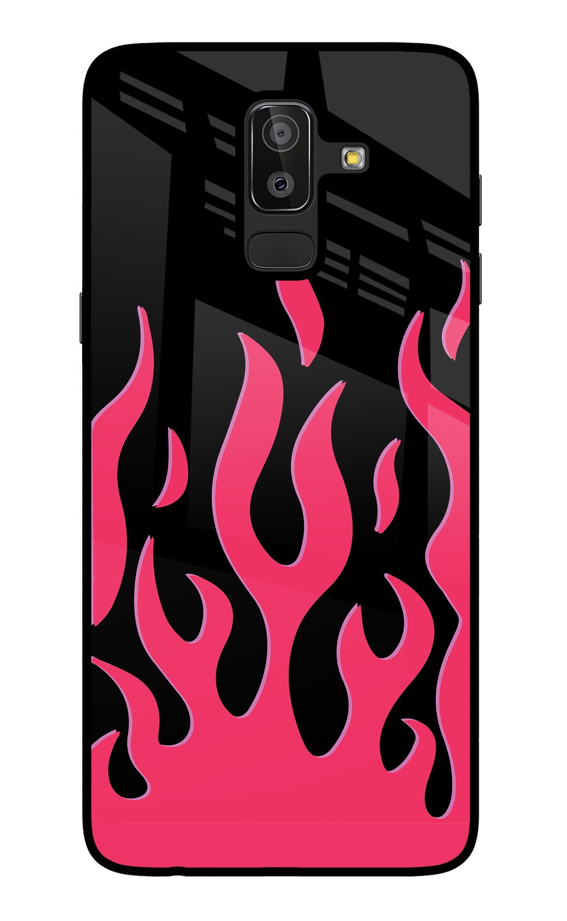 Fire Flames Samsung J8 Back Cover