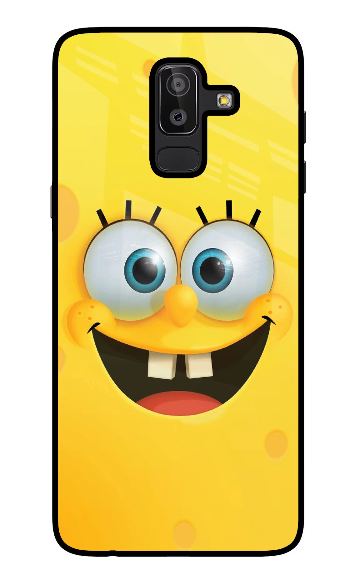 Sponge 1 Samsung J8 Glass Case Back Cover by Casekaro