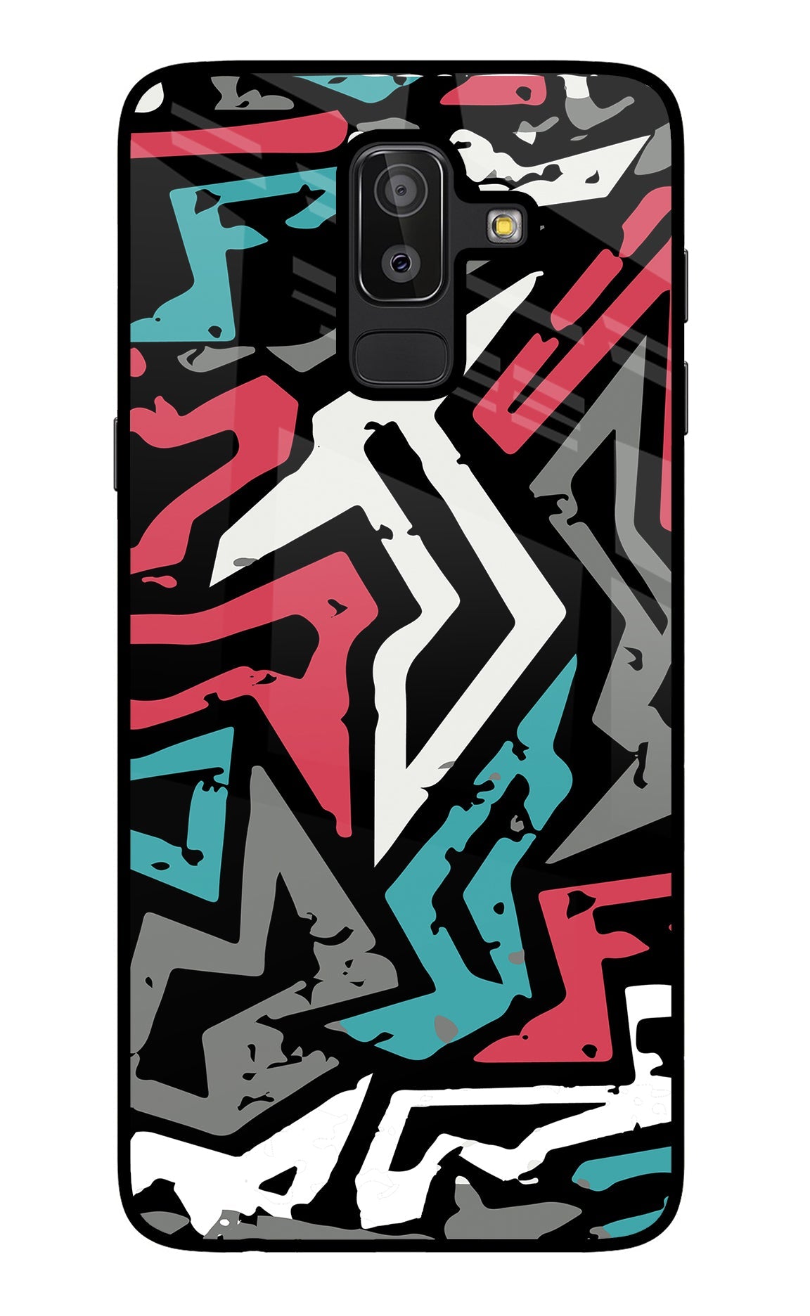 Geometric Graffiti Samsung J8 Back Cover