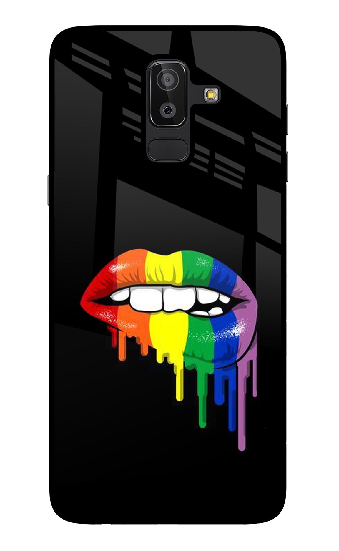 Lips Biting Samsung J8 Back Cover