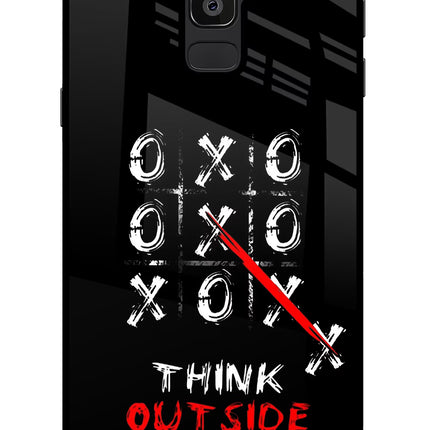 Think out of the BOX Samsung J8 Glass Case Back Cover by Casekaro