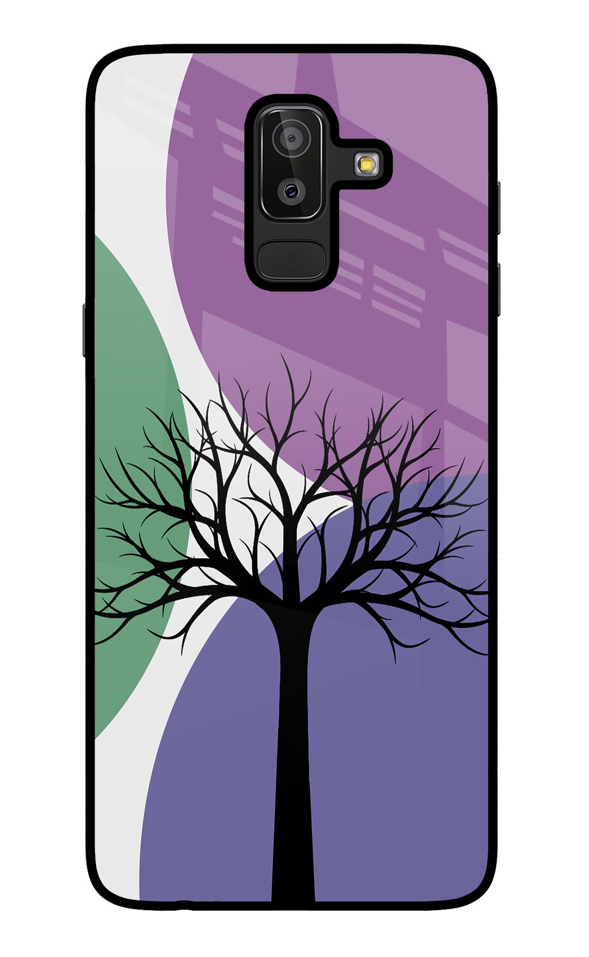 Tree Art Samsung J8 Glass Case