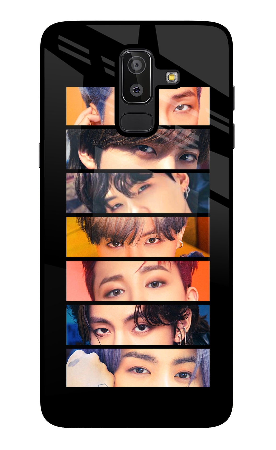 BTS Eyes Samsung J8 Glass Case