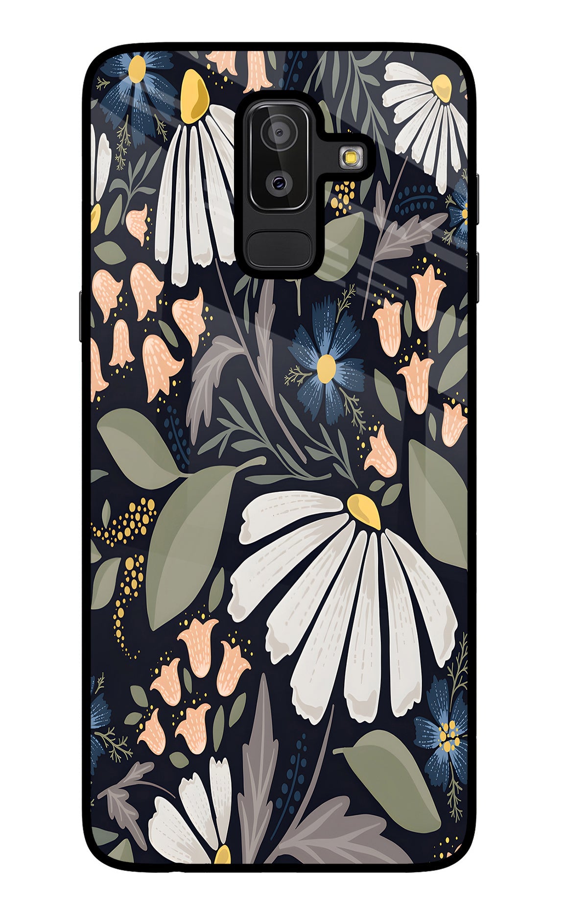 Flowers Art Samsung J8 Back Cover