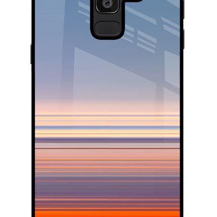 Morning Colors Samsung J8 Glass Case Back Cover by Casekaro