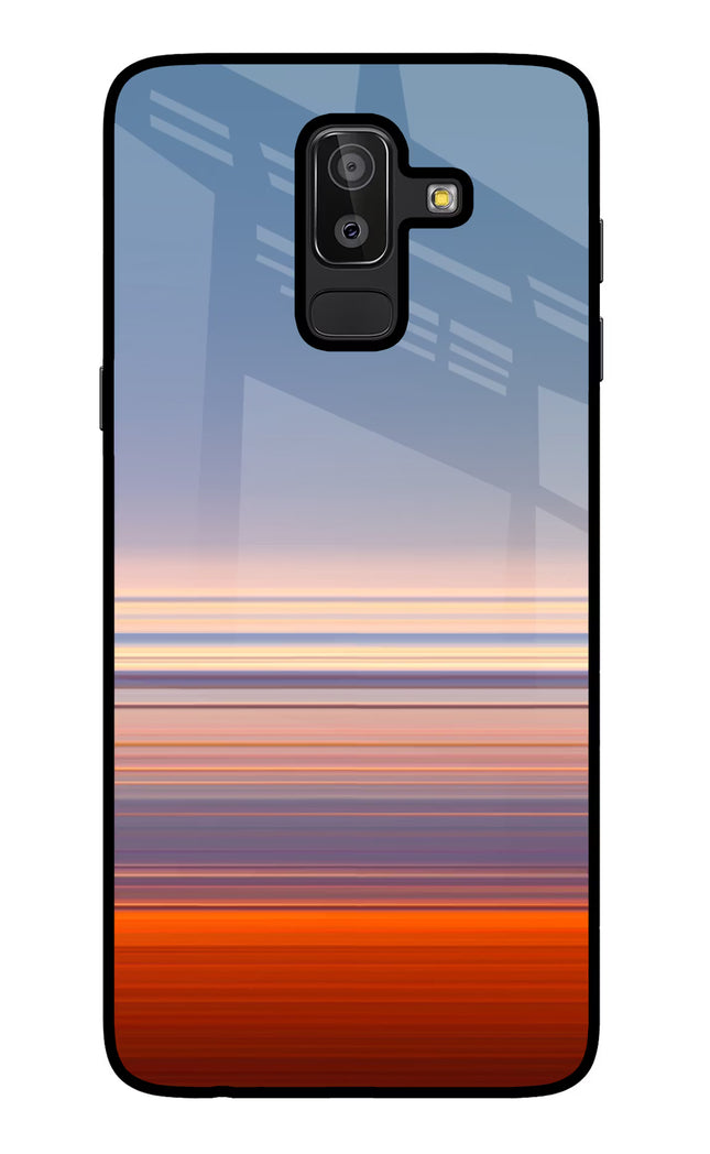 Morning Colors Samsung J8 Glass Case Back Cover by Casekaro