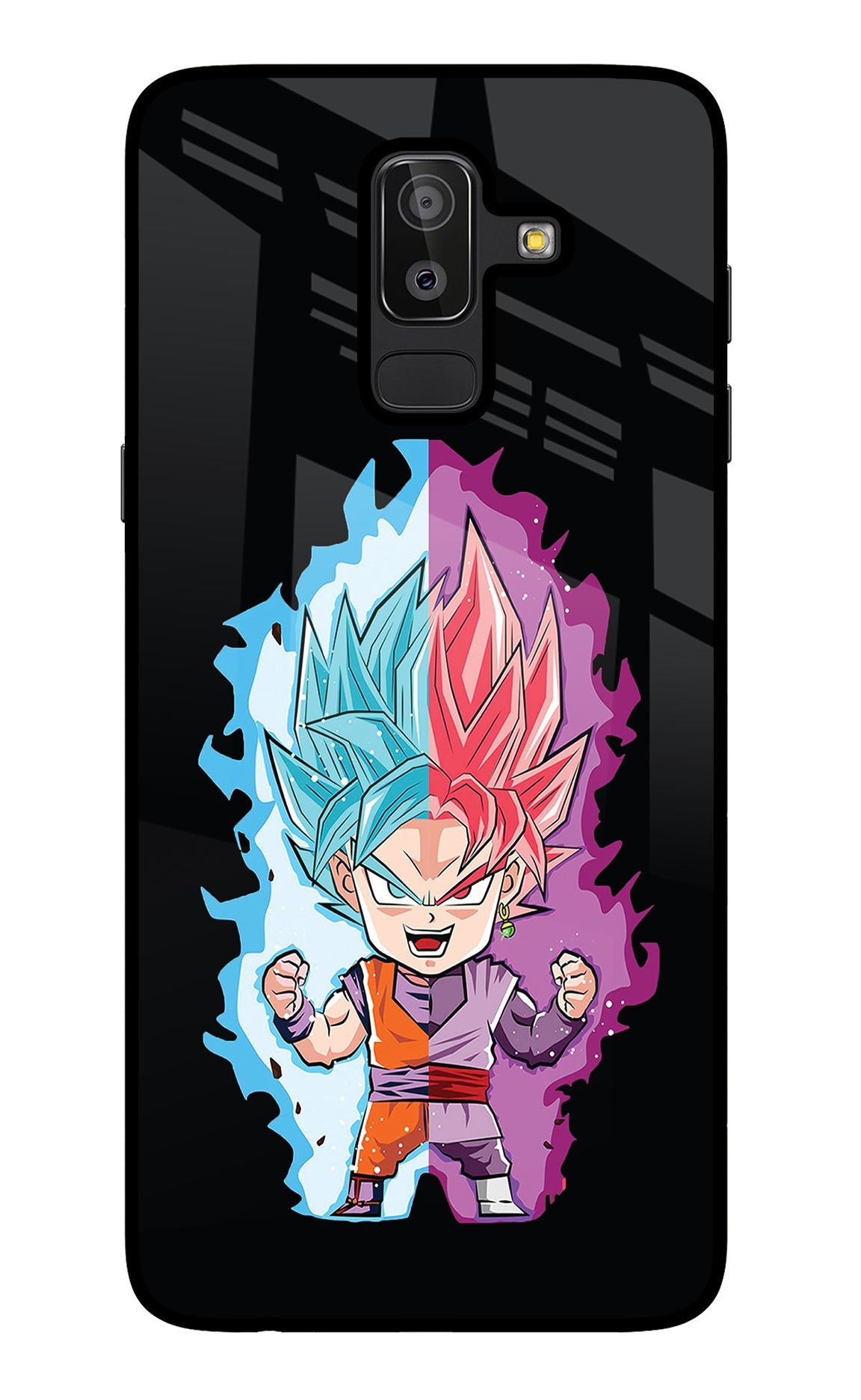 Chota Goku Samsung J8 Glass Case