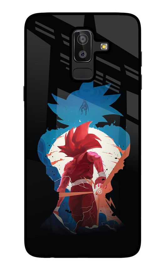 Goku Samsung J8 Glass Case