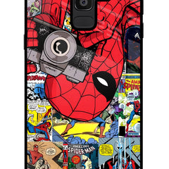 Spider Man Samsung J8 Glass Case