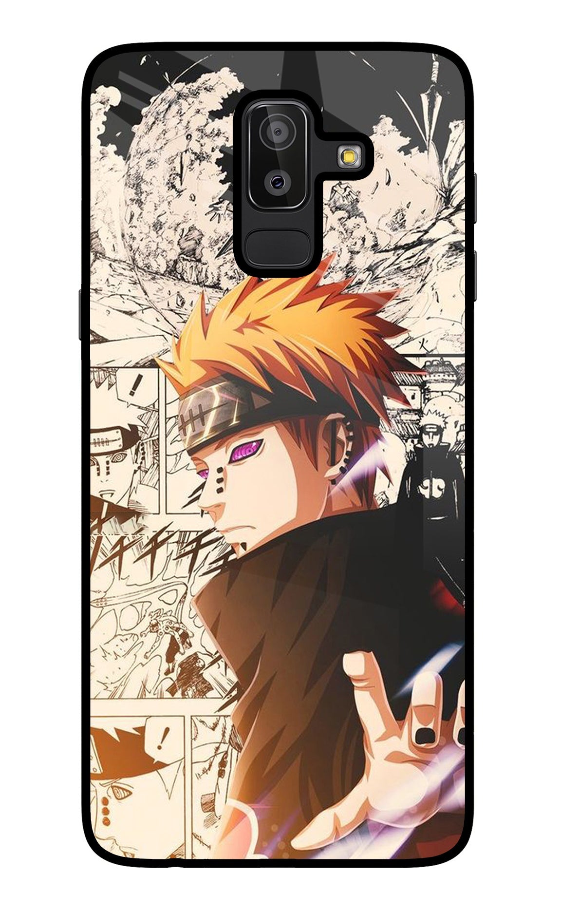 Pain Anime Samsung J8 Glass Case