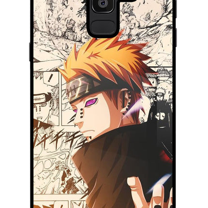 Pain Anime Samsung J8 Glass Case