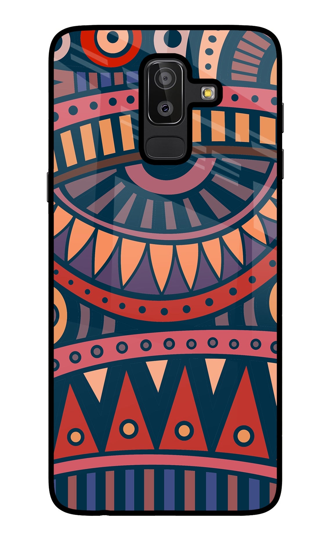 African Culture Design Samsung J8 Glass Case