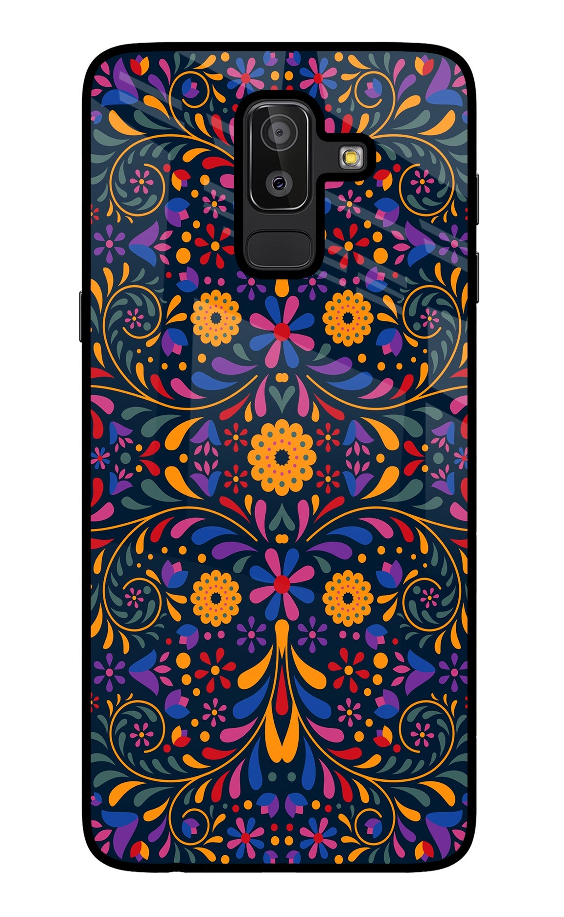 Mexican Art Samsung J8 Glass Case