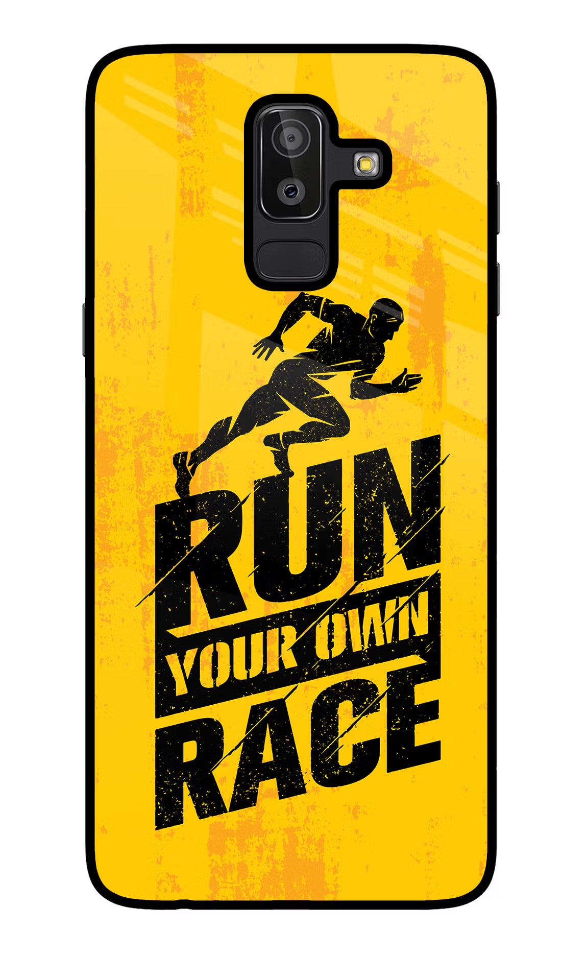 Run Your Own Race Samsung J8 Glass Case