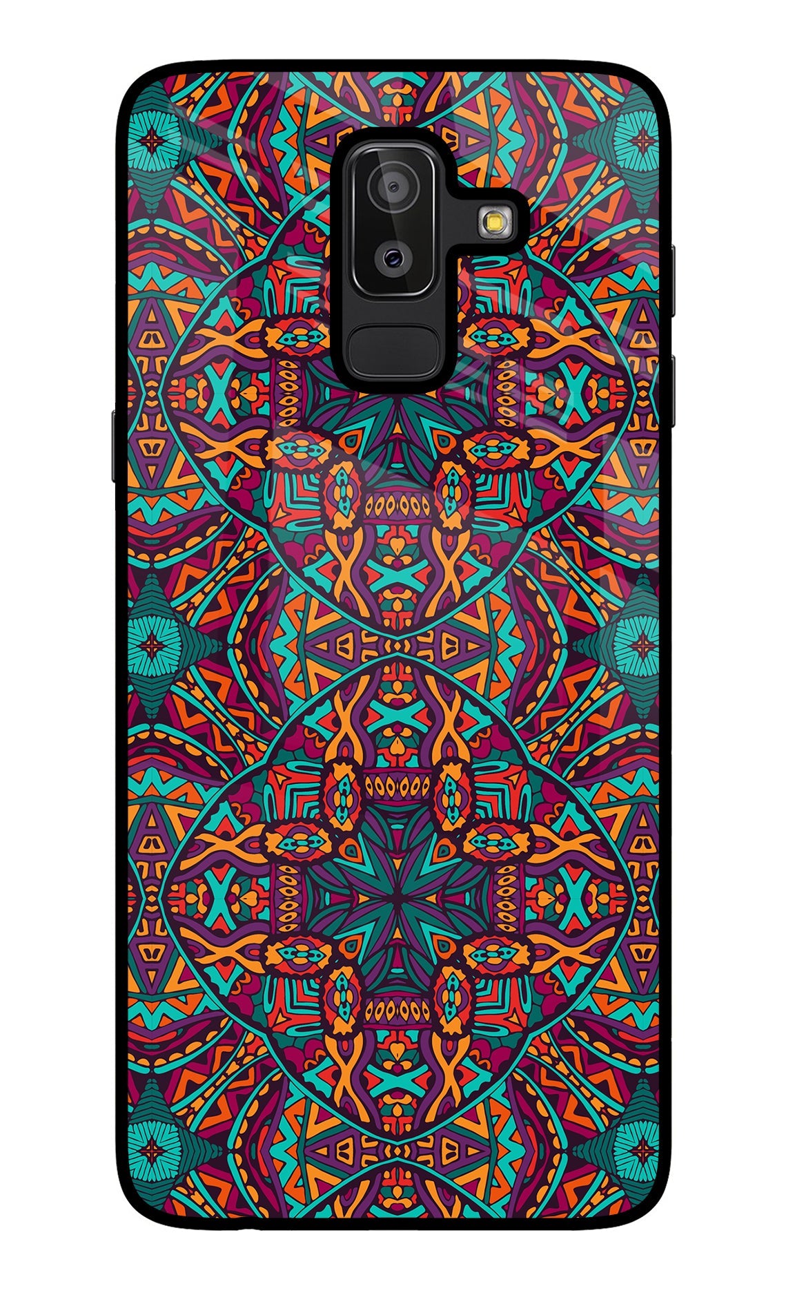 Colour Mandala Samsung J8 Glass Case