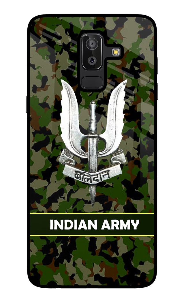 Balidan Indian Logo Samsung J8 Glass Case Back Cover by Casekaro