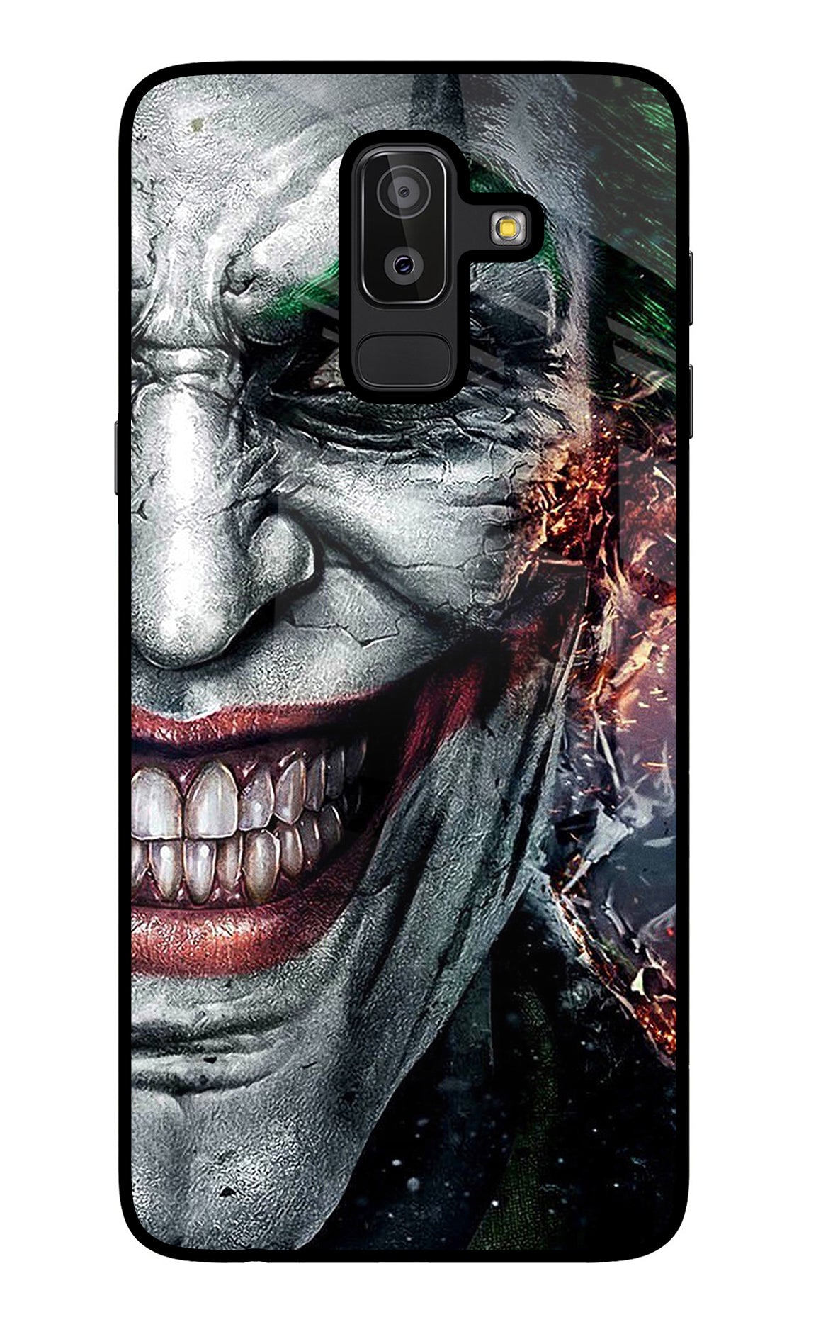 Joker Cam Samsung J8 Glass Case