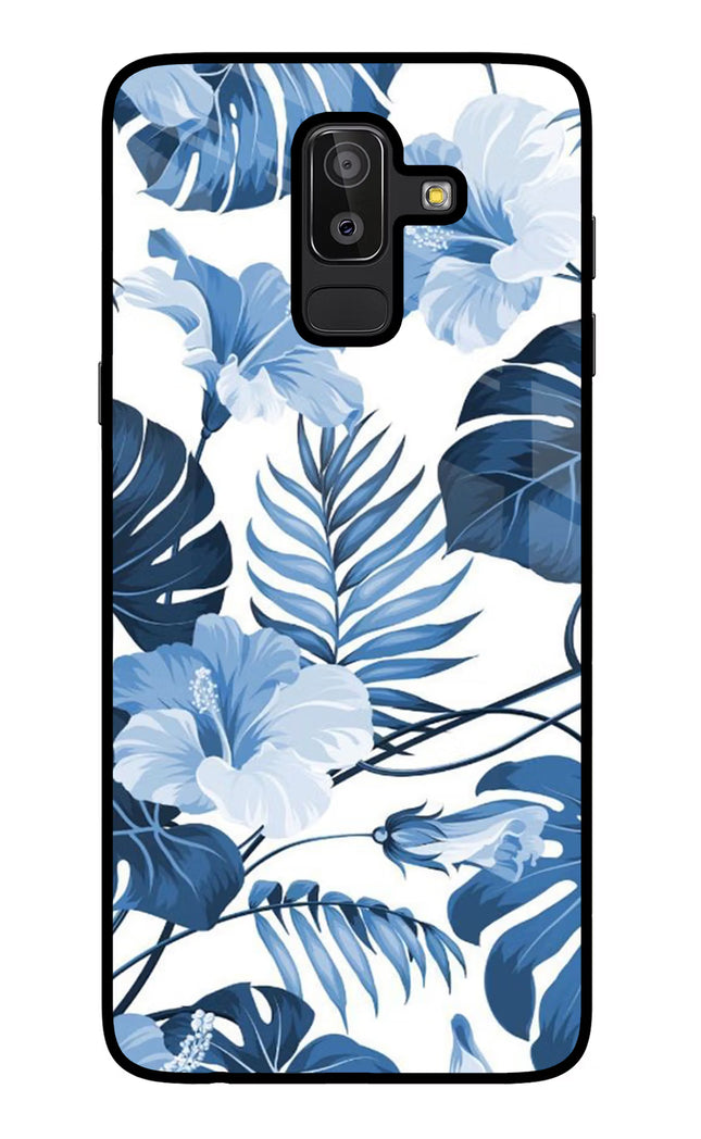 Fabric Art Samsung J8 Glass Case Back Cover by Casekaro