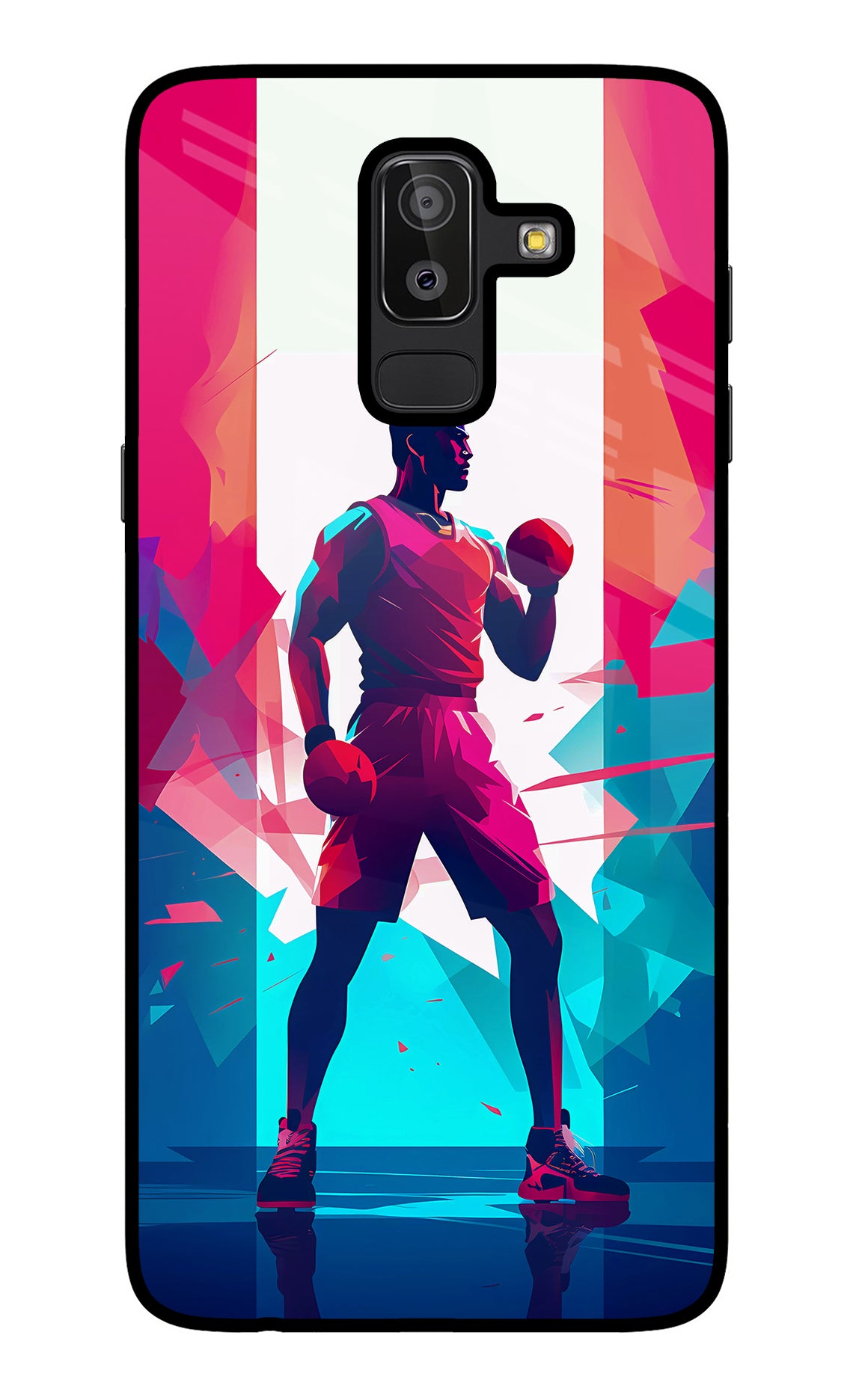 Champion Fighter (AI Generated) Samsung J8 Glass Case