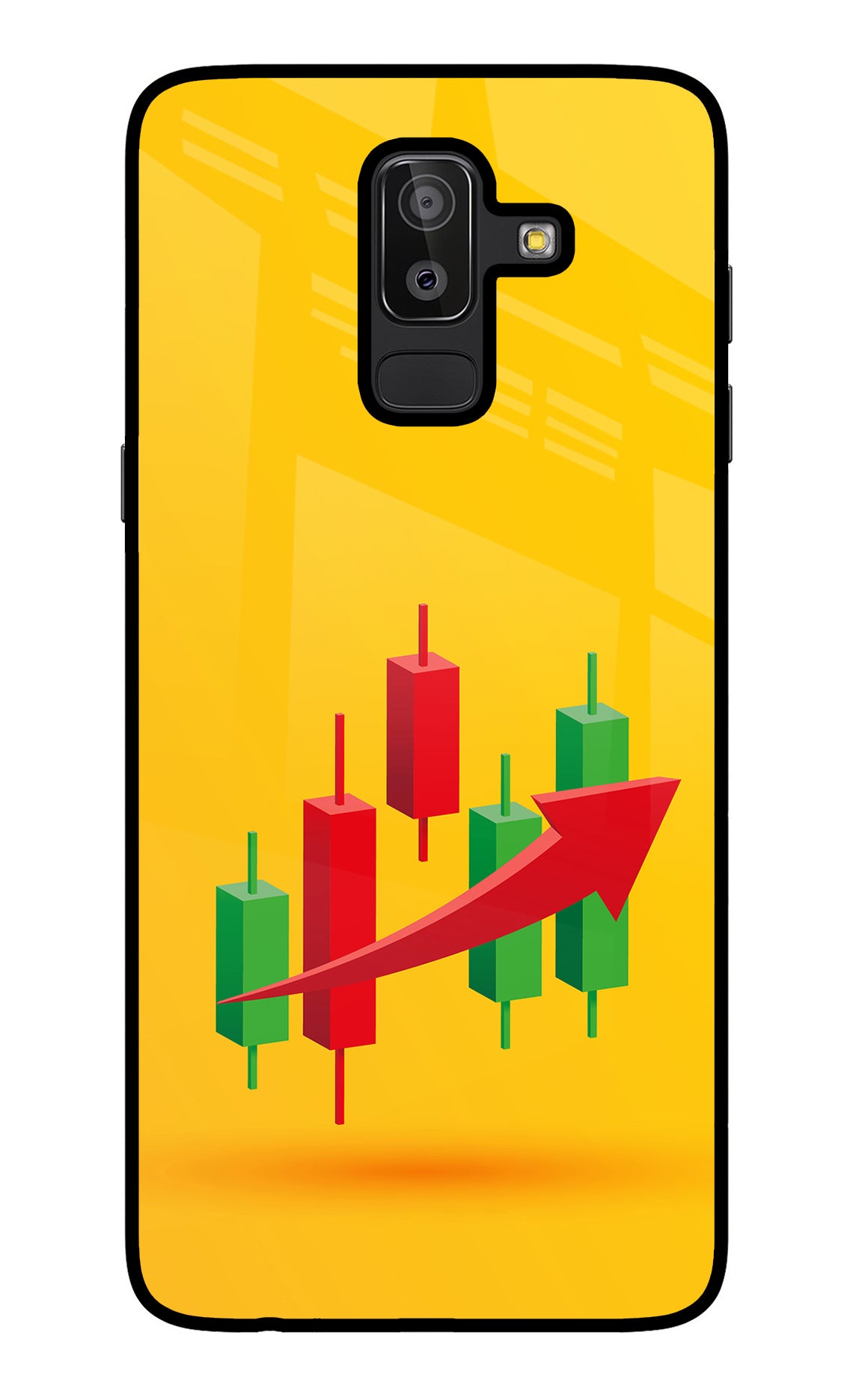 Bullish Market Samsung J8 Glass Case