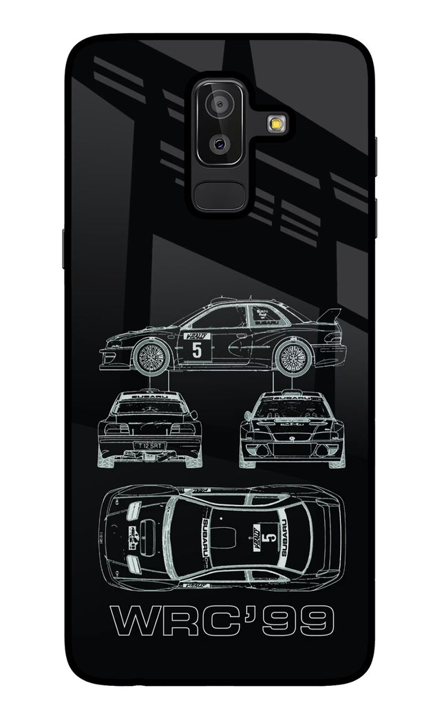 WRC'99 Samsung J8 Glass Case Back Cover by Casekaro