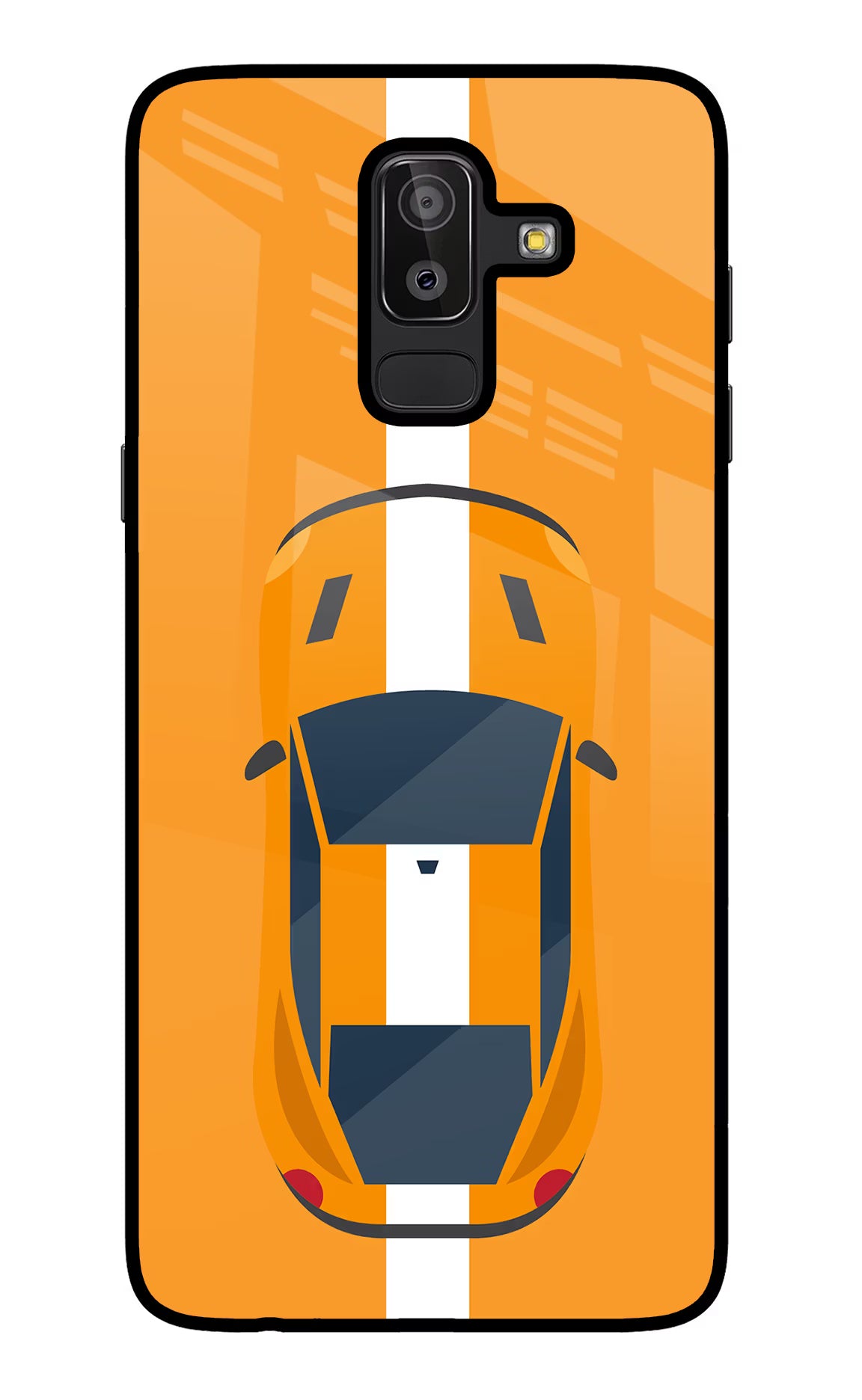 Highway Pursuit Samsung J8 Glass Case Back Cover by Casekaro