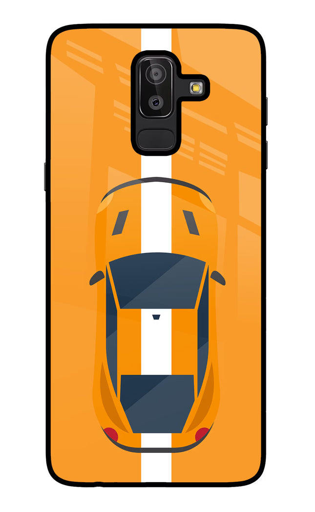 Highway Pursuit Samsung J8 Glass Case Back Cover by Casekaro
